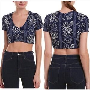 SHOW ME YOUR MUMU SMYM Miami Floral Crop Top